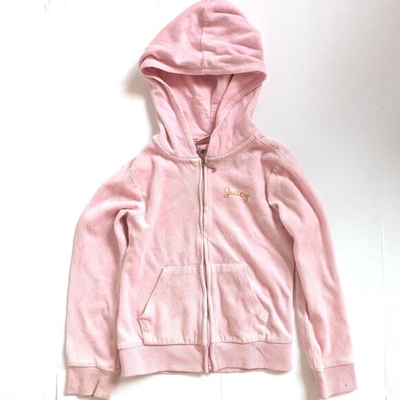 Juicy Couture Other - Juice Couture Zip Up Hoodie Girls Sz 6 Velour Y2k